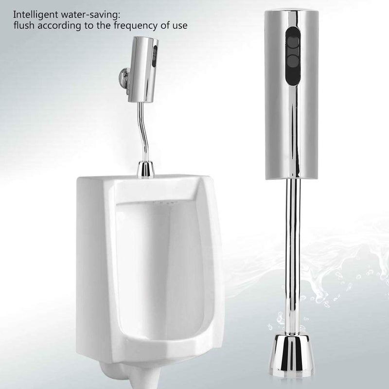 Hffheer Automatic Sensor Urinal Flush Valve, Intelligent Faucet, Wall Mounted, Touchless, Water-Saving, Deodorization, Brass & Electroplated, Globe Valve, Urinal Flush Valves, Urinal Flush - Image 3